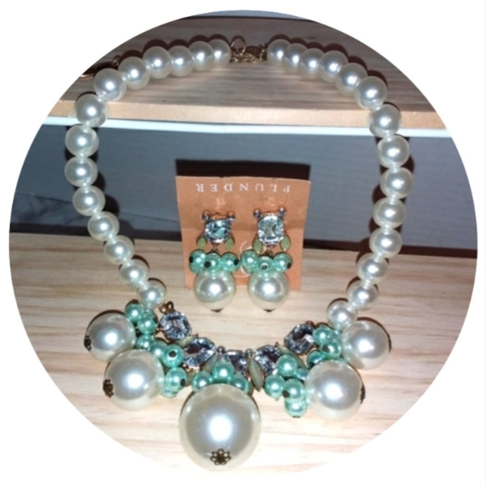 Matching Necklace & Earring Set - Picture 2 of 10